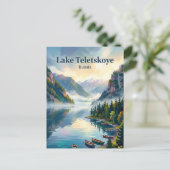Teletskoje Meer Rusland Briefkaart (Staand voorkant)