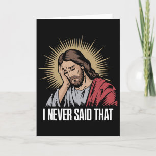 Teleurgestelde Jezus Ik Heb Dat Niet Gezegd Grappi Kaart