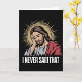 Teleurgestelde Jezus Ik Heb Dat Niet Gezegd Grappi Kaart (Gele Bloem)