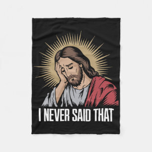 Teleurgestelde Jezus Ik Heb Dat Nooit Gezegd Funny Fleece Deken