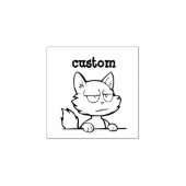 Teleurgestelde kat rubberstempel (Afrduk)