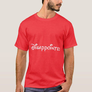 Teleurgestelde omgekeerde meid t-shirt