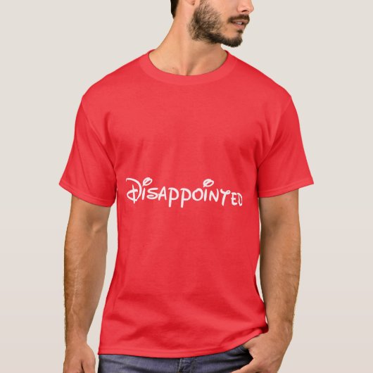 Teleurgestelde omgekeerde meid t-shirt (Voorkant)