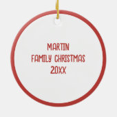 Teleurgestelde Retro Style Naughty Santa Christmas Keramisch Ornament (Achterkant)