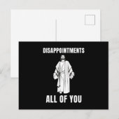 teleurstelling jullie allemaal Jezus Sarcastische  Feestdagenkaart (Voorkant / Achterkant)