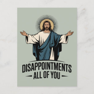 Teleurstellingen allemaal Jezus Meme Briefkaart