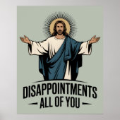 Teleurstellingen allemaal Jezus Meme Poster (Voorkant)