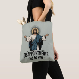 Teleurstellingen allemaal Jezus Meme Tote Bag