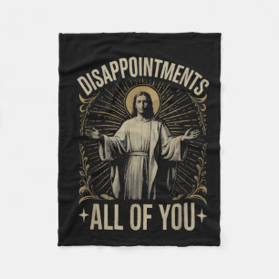 Teleurstellingen Allemal Jezus Meme Grappig Christ Fleece Deken
