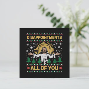 Teleurstellingen jullie allemaal Jezus Kerstmis le Feestdagenkaart