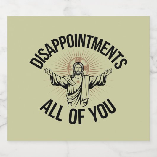 Teleurstellingen sarcastisch allemaal Christelijk Bier Etiket (Enkel label)