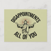 Teleurstellingen sarcastisch allemaal Christelijk Briefkaart (Voorkant)