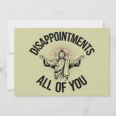 Teleurstellingen sarcastisch allemaal Christelijk Kaart (Voorkant)