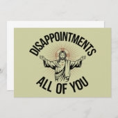 Teleurstellingen sarcastisch allemaal Christelijk Kaart (Voorkant / Achterkant)