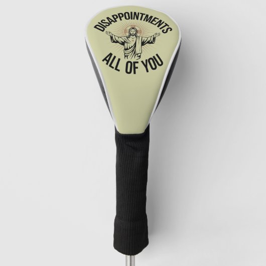 Teleurstellingen Sarcastisch Allemaal Christenen Golfheadcover (Voorkant)