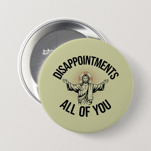 Teleurstellingen Sarcastisch Allemaal Christenen Ronde Button 7,6 Cm (Voorkant /achterkant)
