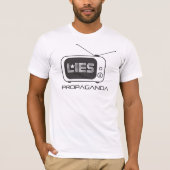 Televisie is propaganda en leugens t-shirt (Voorkant)