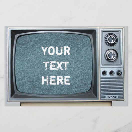  televisie met statisch scherm briefpapier (Voorkant)