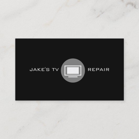 Televisie-, Monitorreparatie visitekaartje (Voorkant)
