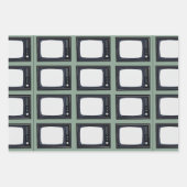 Televisie Oud Klassiek Retro TV Patroon Inpakpapier Vel (Voorkant)