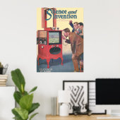 Televisie per radio poster (Thuiskantoor)