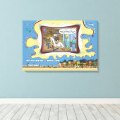 Televisie Reparateur | Absurde Woordspeling Humor Canvas Afdruk (Insitu (Houten vloer))