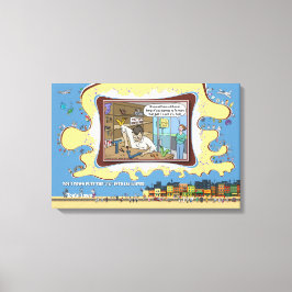 Televisie Reparateur | Absurde Woordspeling Humor  Canvas Afdruk