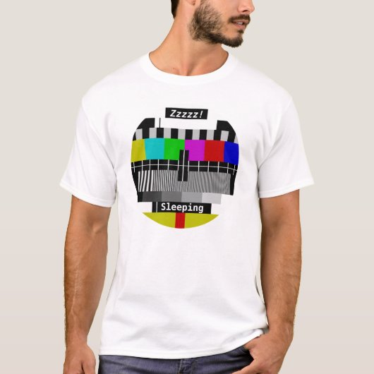 Televisie - Tv-standaard met testkaart T-shirt (Voorkant)