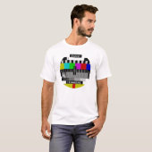 Televisie - Tv-standaard met testkaart T-shirt (Voorkant volledig)