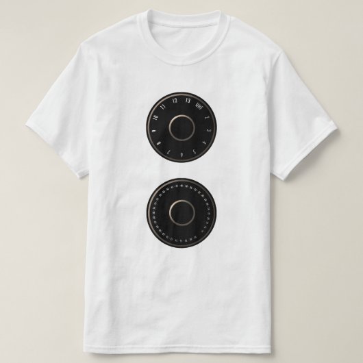  Televisie VHF/UHF Dial T-Shirt (Design voorkant)