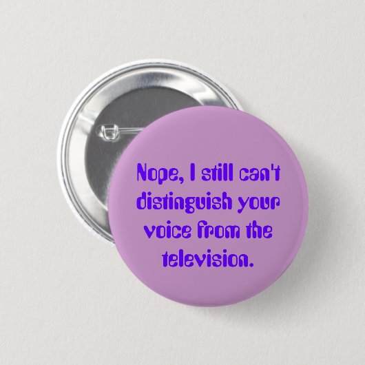 Televisie White Noise: SSD Awareness Button (Voorkant /achterkant)