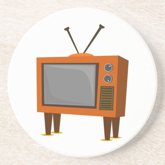  televisie zandsteen onderzetter (Voorkant)