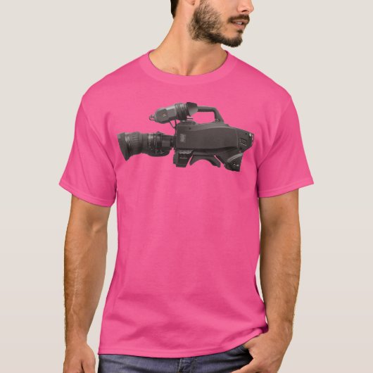televisiecamera t-shirt (Voorkant)