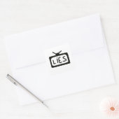 Televisieleugens - sticker (Envelop)