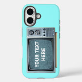 televisieset met statisch scherm Case-Mate iPhone case (Achterkant)