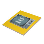  televisieset met statisch scherm tegeltje (Zijkant)