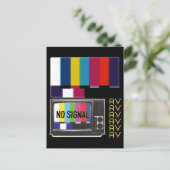 Televisietestkaart zonder signaaldamp briefkaart (Staand voorkant)