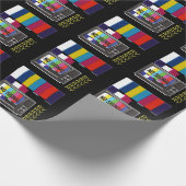 Televisietestkaart zonder signaaldamp cadeaupapier (Hoek)