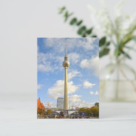 Televisietoren, Berlijn, Duitsland Briefkaart (Staand voorkant)