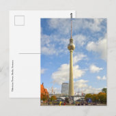 Televisietoren, Berlijn, Duitsland Briefkaart (Voorkant / Achterkant)