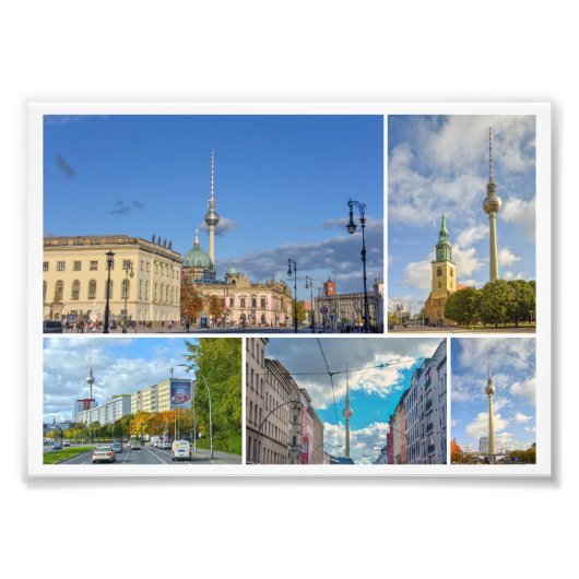 Televisietoren, Berlijn, Duitsland Foto Afdruk (Voorkant)