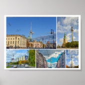 Televisietoren, Berlijn, Duitsland Poster (Voorkant)