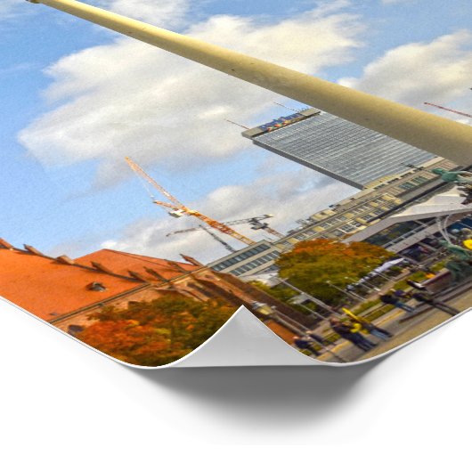 Televisietoren, Berlijn, Duitsland Poster (Hoek)