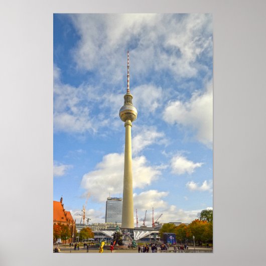 Televisietoren, Berlijn, Duitsland Poster (Voorkant)
