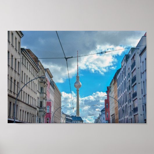 Televisietoren, Berlijn, Duitsland Poster (Voorkant)