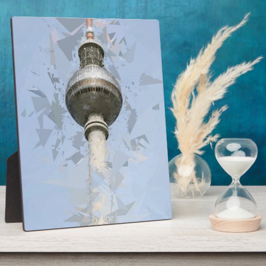 Televisietoren Berlijn Fotoplaat (Zijkant)