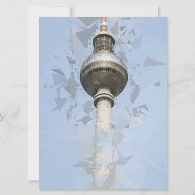 Televisietoren Fernsehturm Berlijn, Duitsland (Voorkant)