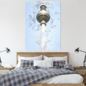 Televisietoren Fernsehturm Berlin, Duitsland Canvas Afdruk (Insitu (Slaapkamer))