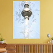 Televisietoren Fernsehturm Berlin, Duitsland Canvas Afdruk (Insitu (Woonkamer))