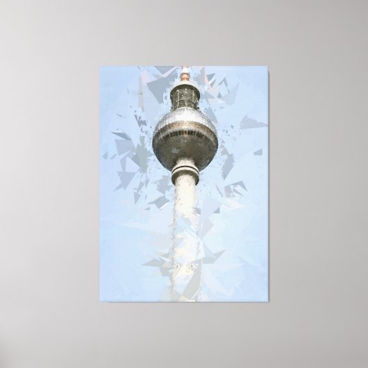 Televisietoren Fernsehturm Berlin, Duitsland Canvas Afdruk (Voorkant)